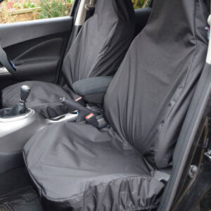 FUNDAS DE ASIENTO IMPERMEABLES DE ALTA RESISTENCIA 1 + 1 NEGRO PARA FORD TRANSIT VAN CONNECT (02+)-