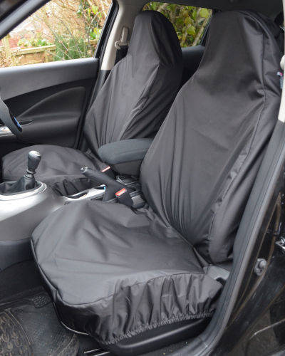 FUNDAS DE ASIENTO IMPERMEABLES DE ALTA RESISTENCIA 1 + 1 NEGRO PARA FORD TRANSIT VAN CONNECT (02+)-