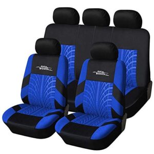 Juego completo de fundas de asiento de coche AUTOYOUTH ajuste universal protectores de asiento de coche orugas de neumáticos-