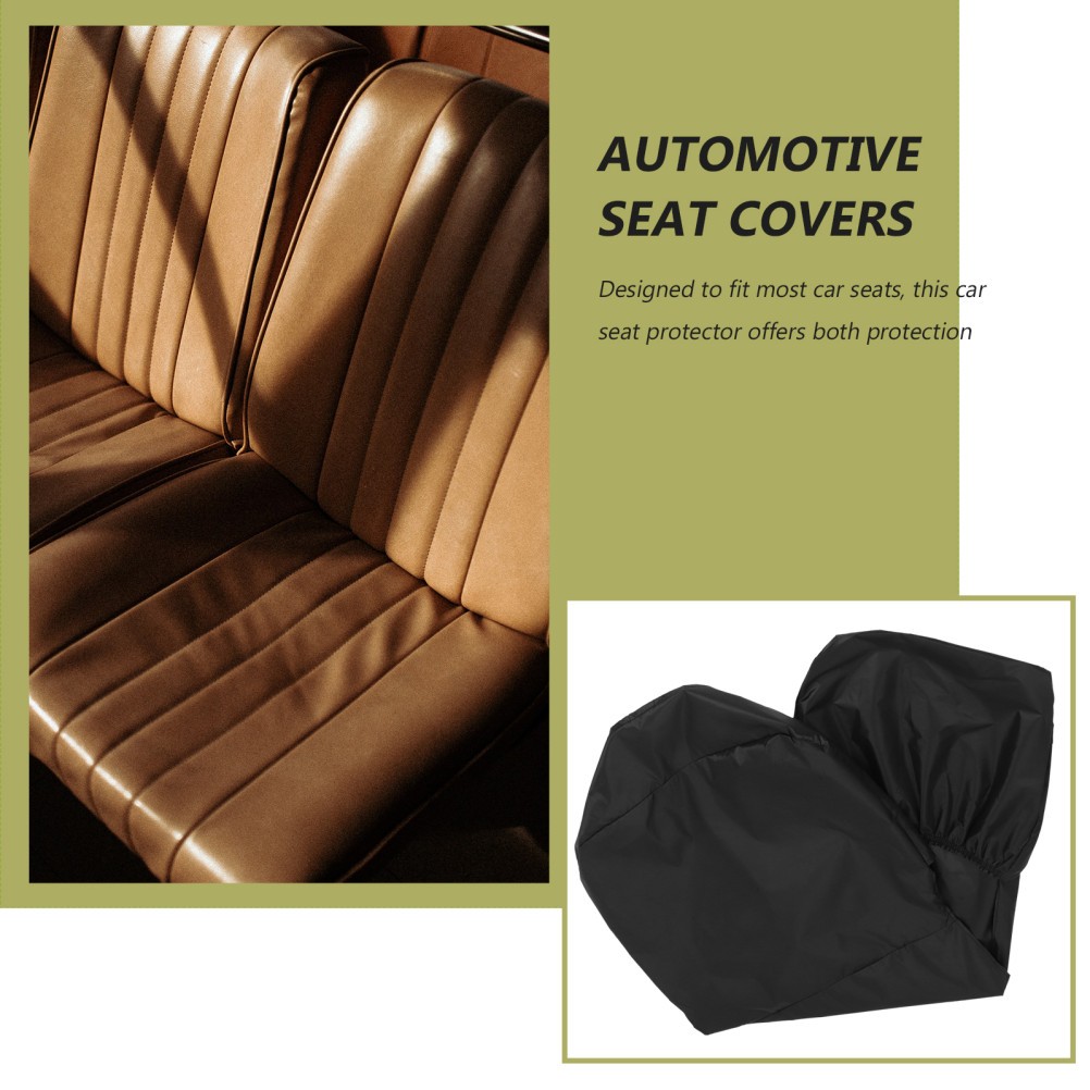 Protector de cubierta de asiento de coche de 2 piezas de fácil instalación- - Image 3