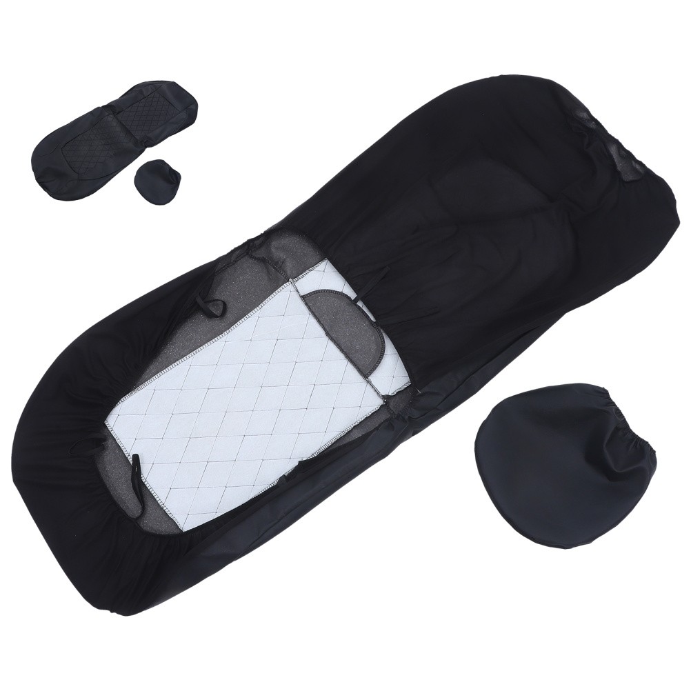 Protectores de asiento de coche cubiertas delanteras accesorios interiores automotrices transpirables- - Image 4