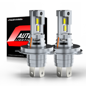 CHUSYYRAY 2x H4 LED Faros Bombillas Kits Luz Alta Baja 6000K Súper Blanco 16000LM-