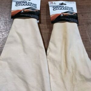 (2) Natural Chamois Oil Tanned (3.5 sq ft.) Lot Of 2