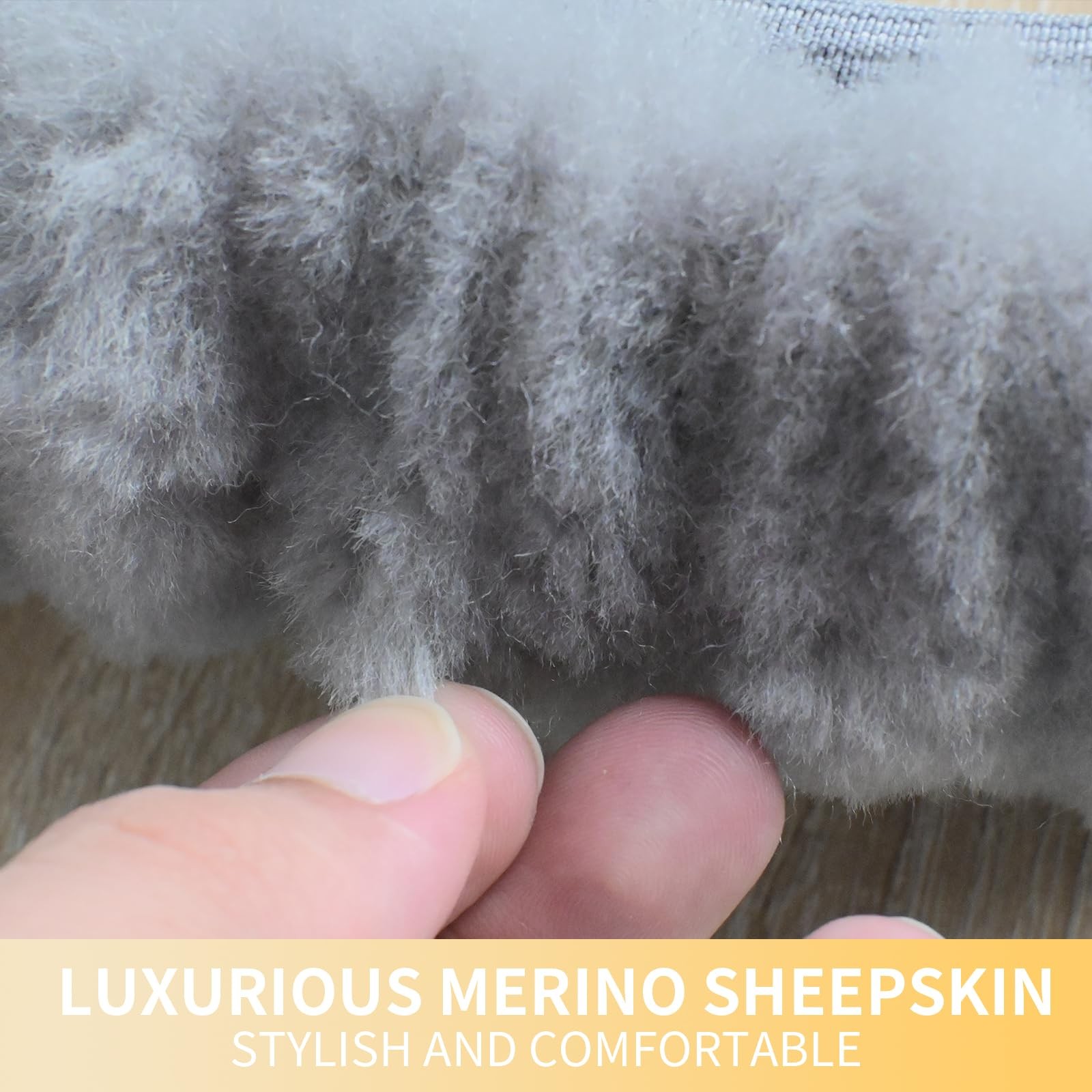 Cubierta AEGIS Piel de Oveja Cubierta Volante Premium Lujo AUS Genuino Merino...- - Image 4