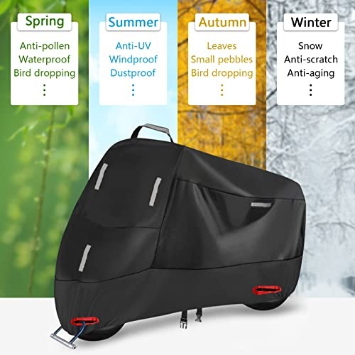 Funda Moto Impermeable Exterior Interior, 300D Oxford Moto Scooter Ciclomotor- - Image 5