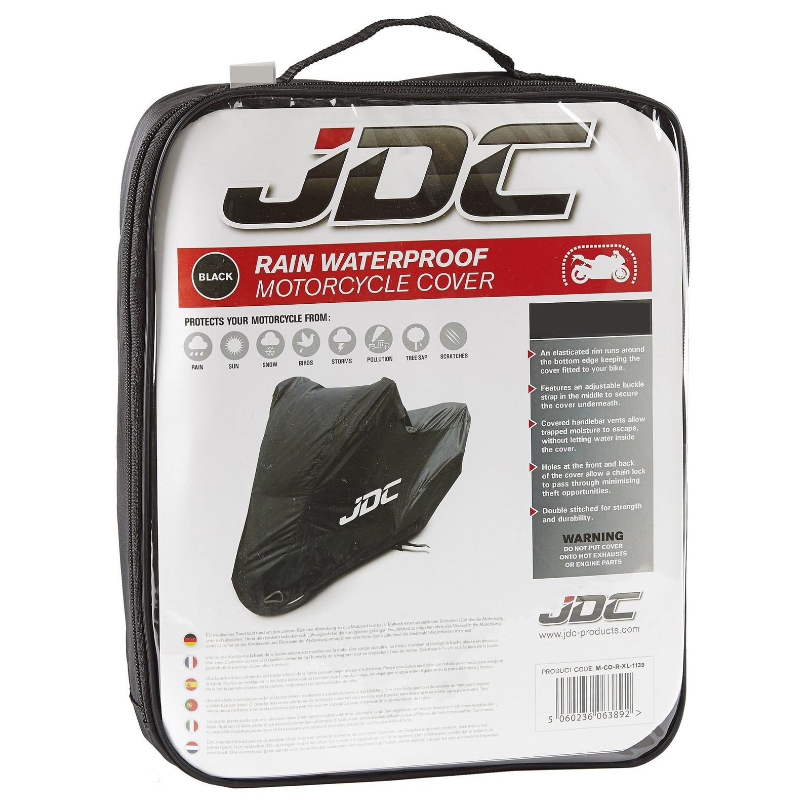 Funda Moto Impermeable - Negra - LLUVIA - XXL Top Box- - Image 3