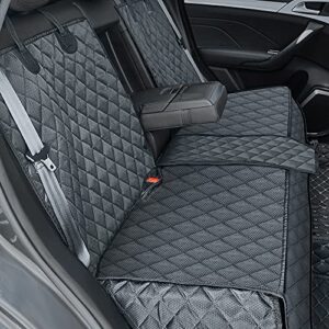 ANOSOSPECIAL Cubierta de asiento trasero de coche para perros para niños, protector de asiento trasero de piel antiadherente-