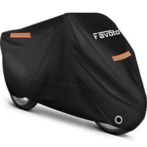 Favoto Funda Moto Impermeable Exterior Moto Cubierta 210T Tela Oxford-
