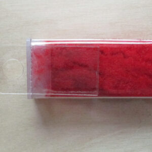 PIEL FUZZI ROJA BRILLANTE PARA DADOS ETC 1:24 1:25 KEN'S KUSTOM COCHE MODELO ACCESORIO 111-