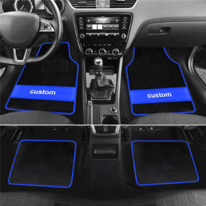 Juego completo de 4 alfombrillas delanteras y traseras para coche-