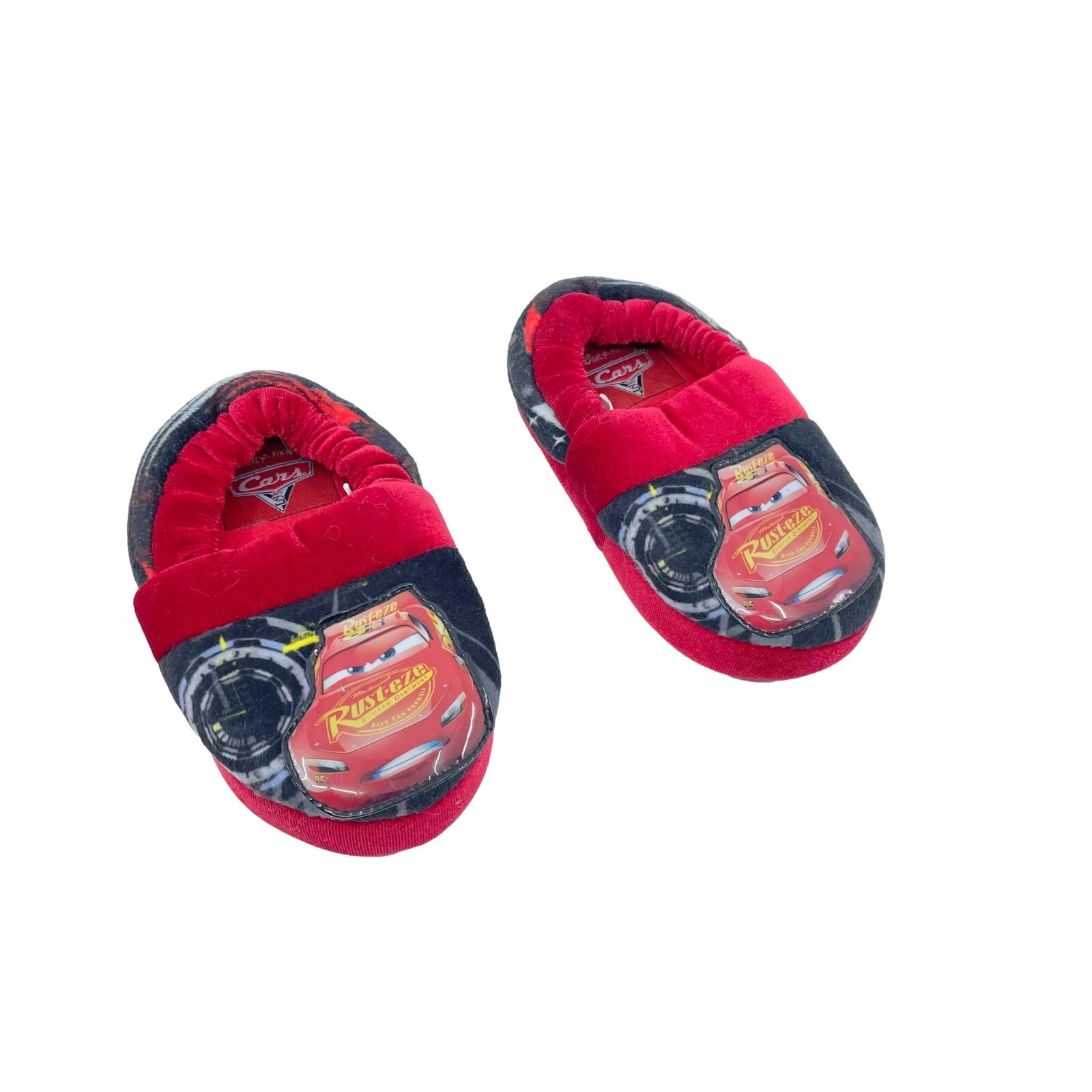 Niños pequeños 5-6 Disney Pixar Cars Lightning McQueen Peluche Casa Zapatos Zapatillas-