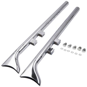 Chrome 36" Fishtail Slip-Ons d'Échappement pour Harley Touring Road King 1995-16