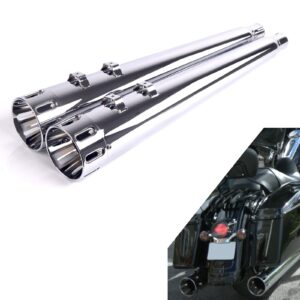 SHARKROAD 4.4" Megáfono Deslizable Para Harley Escape 95-16 Touring Buen Sonido-