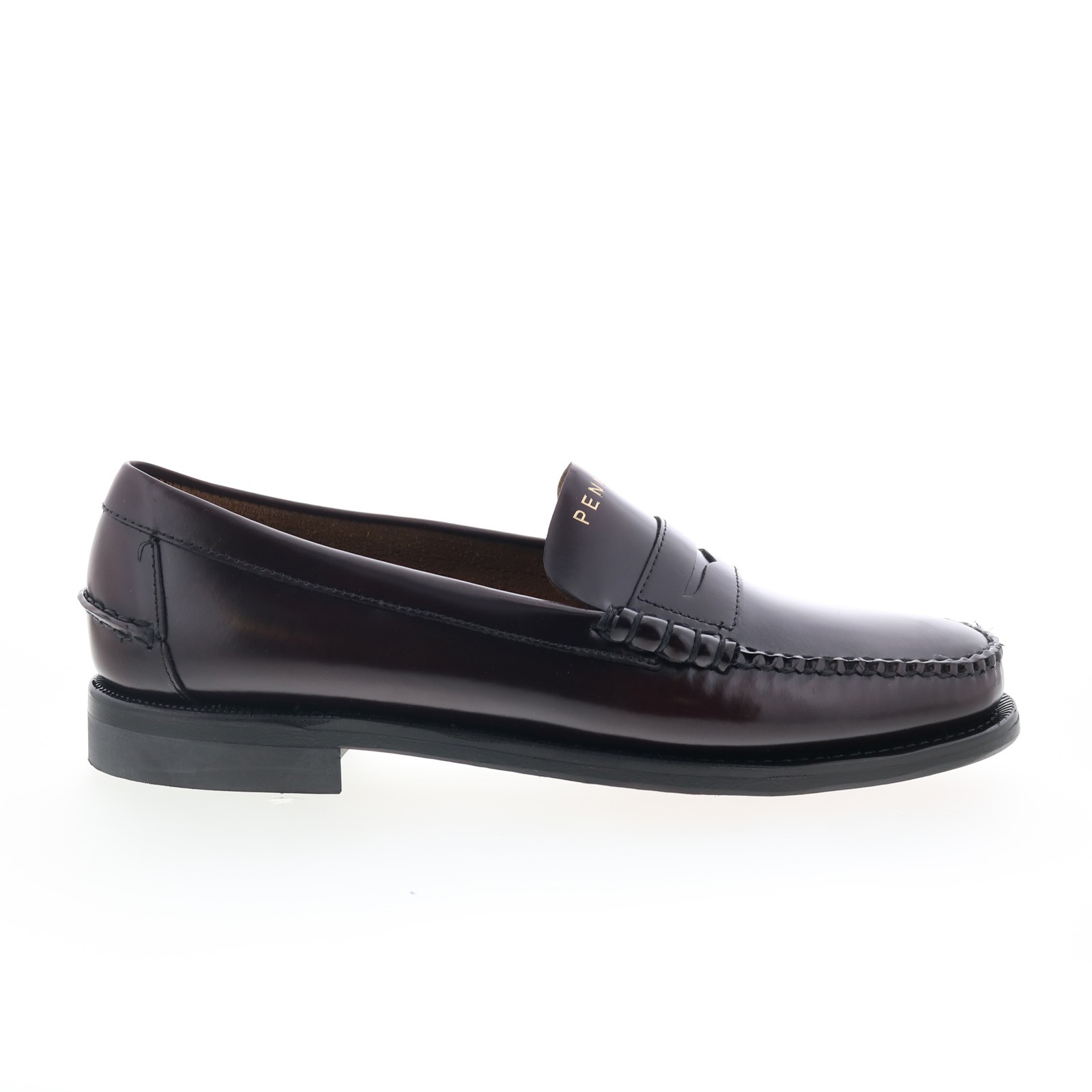 Mocasines y zapatos sin cordones Sebago Classic Dan Tag para hombre de cuero borgoña Penny-