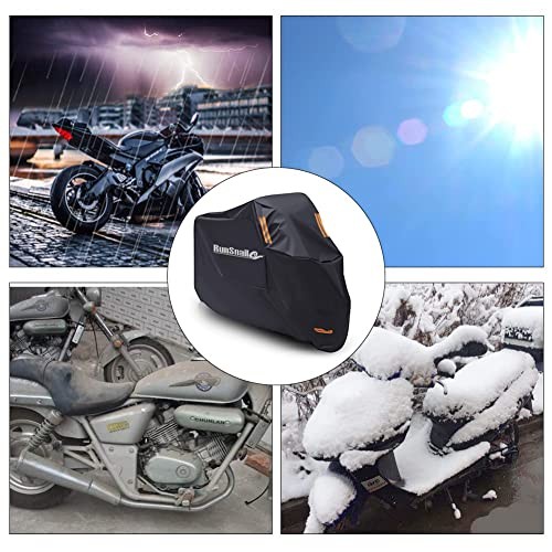 Funda Impermeable Moto, XL Cubierta Moto Resistente a Arañazos 210D Oxford- - Image 2
