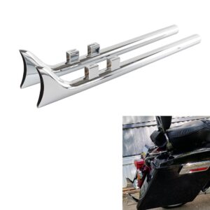 "Tubo de escape Fishtail de 33"" deslizables para Harley Touring 95-16 Road King, Road Glide"-
