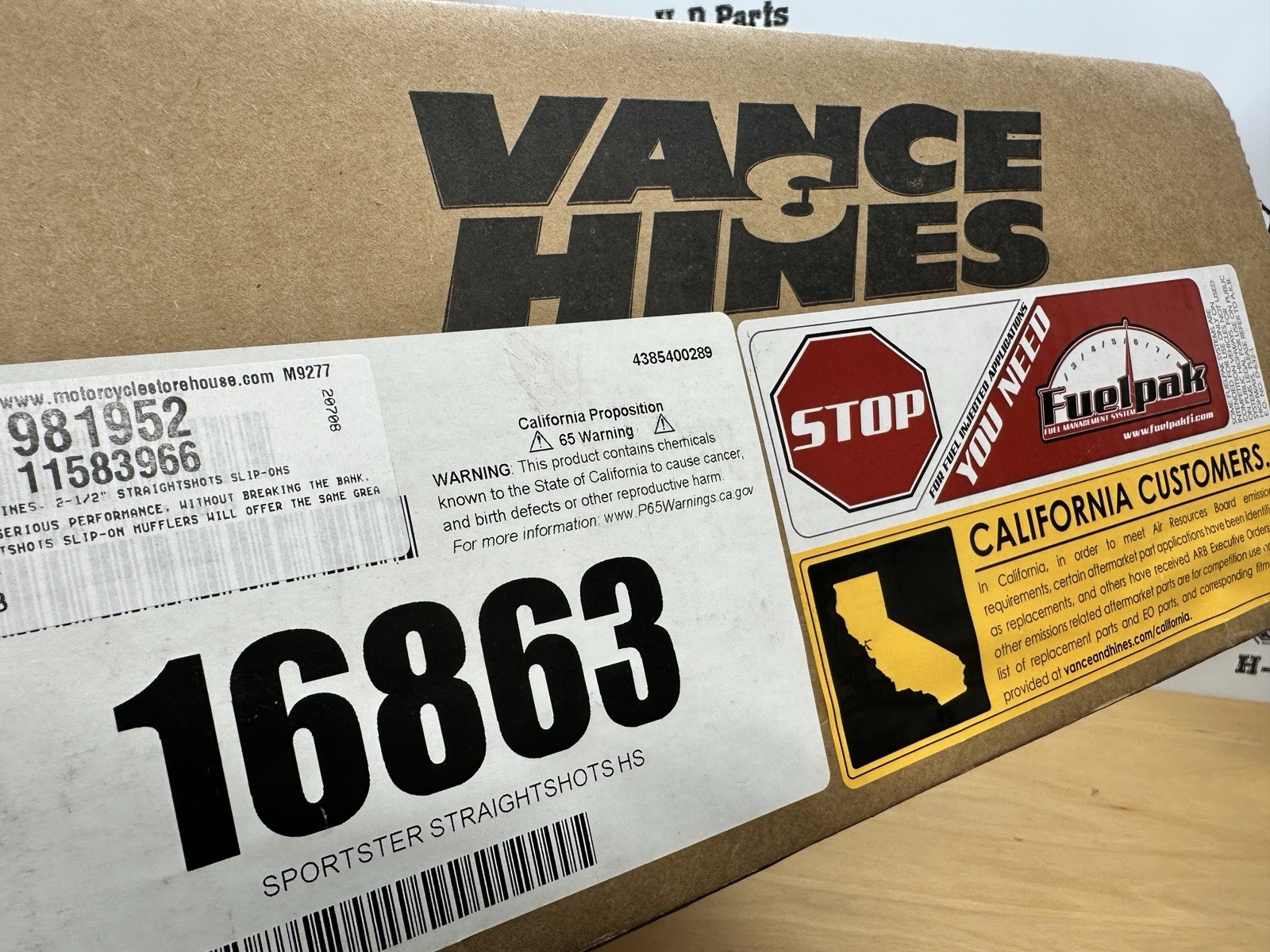 Vance & Hines Straightshots HS SLIP-ONS para Harley-Davidson Sportster 16863- - Image 5