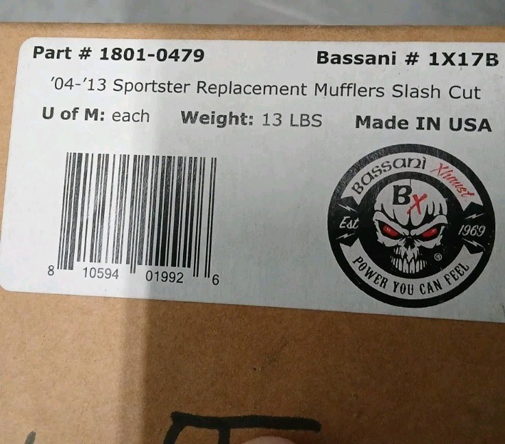 Bassani Manufacturing - 1X17B - 3 pulgadas Firepower Slip-Ons, Slash Down - Cromo- - Image 3