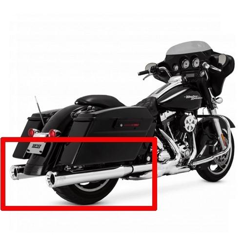 Vance & Hines Eliminator 400 Slip-Ons en Cromo 17-25 Touring FLH/FLT Glide M8- - Image 2