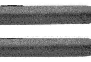 Silenciadores sin cordones Softail Black Racing con puntas negras de Freedom HD00360 Harley-