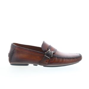 Mocasines y zapatos informales sin cordones de cuero marrón Mezlan Mez252 para hombre 9-