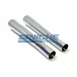 Universal 1-3/4" Cromo Recto Megáfono Motocicleta Silenciadores Deslizables MAC-
