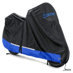Cubierta de moto 300D impermeable exterior, impermeable a prueba de polvo para todas las estaciones-