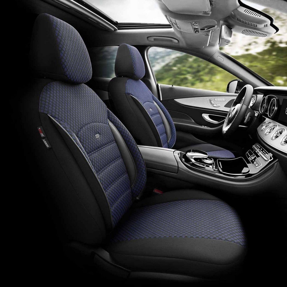 Funda de asiento delantera trasera universal textil azul Otom SPORT PLUS 104- - Image 3