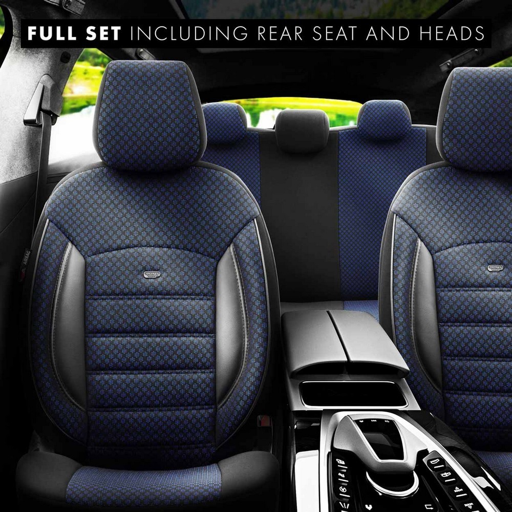 Funda de asiento delantera trasera universal textil azul Otom SPORT PLUS 104- - Image 4