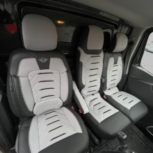 FUNDAS DE ASIENTO A MEDIDA PARA FIAT TELENTO 2016-2020 JACQUARD Y CUERO ARTÍSTICO-