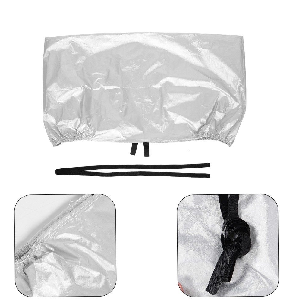 Cubierta grande para motocicleta reflector de coche protector de asiento parasol cubiertas automotrices-