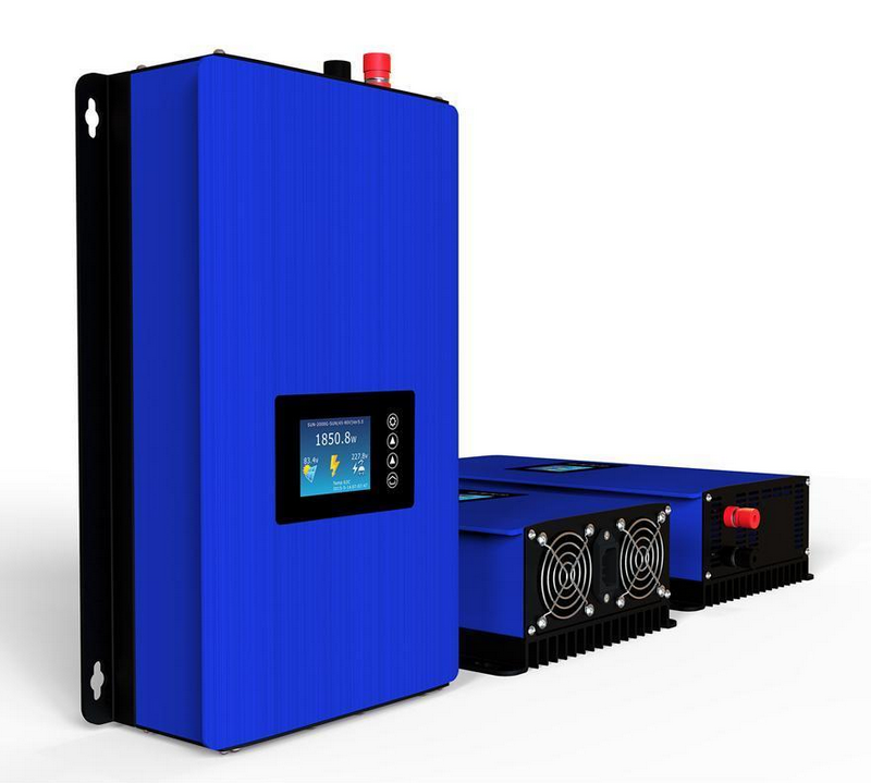 Inversor de conexión a red de energía solar 1000w con sensor limitador enchufe Wifi DC 22-65V-