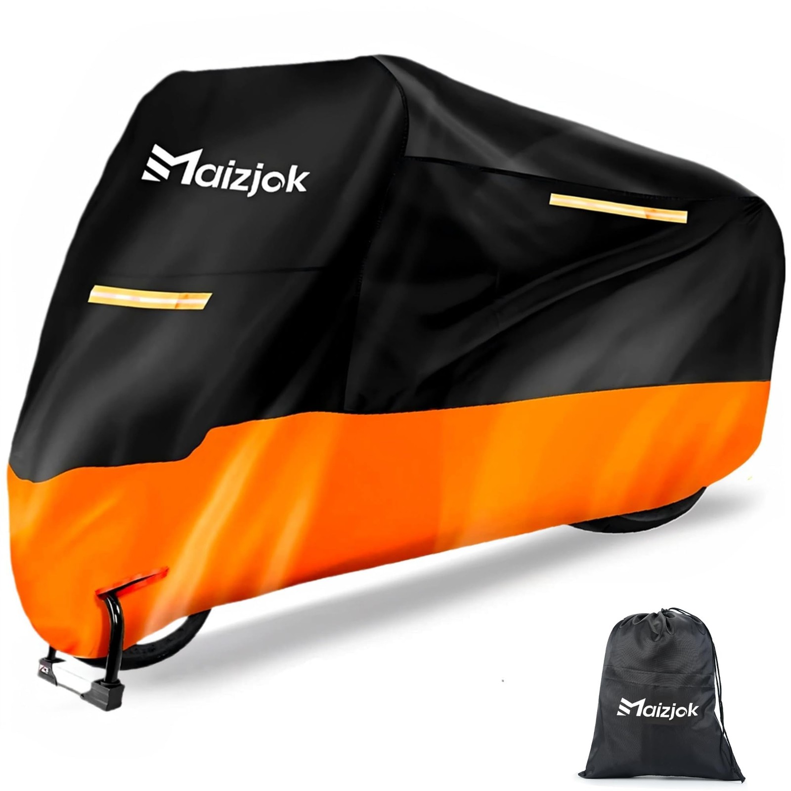 Funda Moto Impermeable Exterior, Cubierta Moto Resistente 210D-