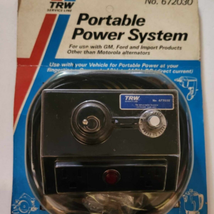 Sistema de alimentación portátil automotriz TRW 12 voltios a 110 V - Hecho en EE. UU. 2 tomas de corriente-
