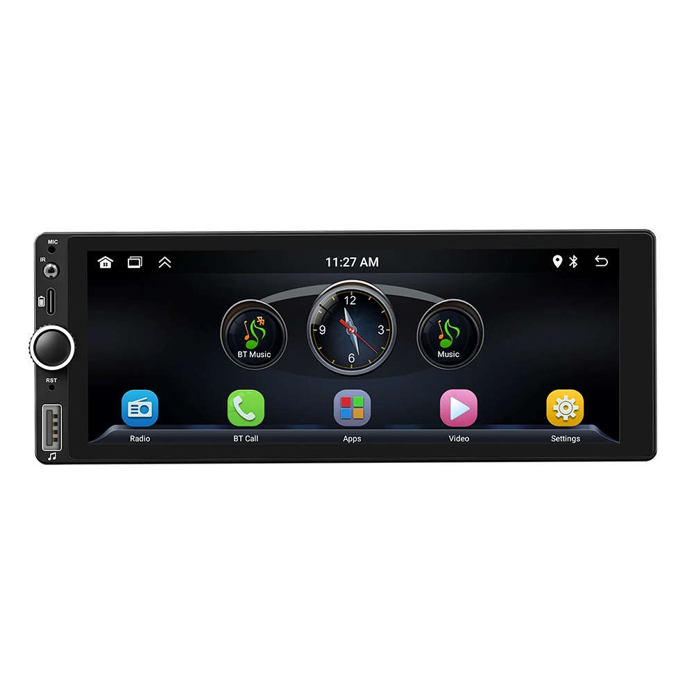 Radio Coche 6.86" Single Din Con Bluetooth Automotriz Multimedia Carplay Android-
