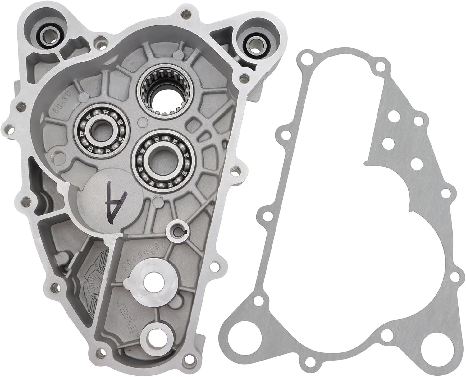 GOOFIT Cubierta de cárter de moto con junta a juego repuesto para GY6 Scoo-