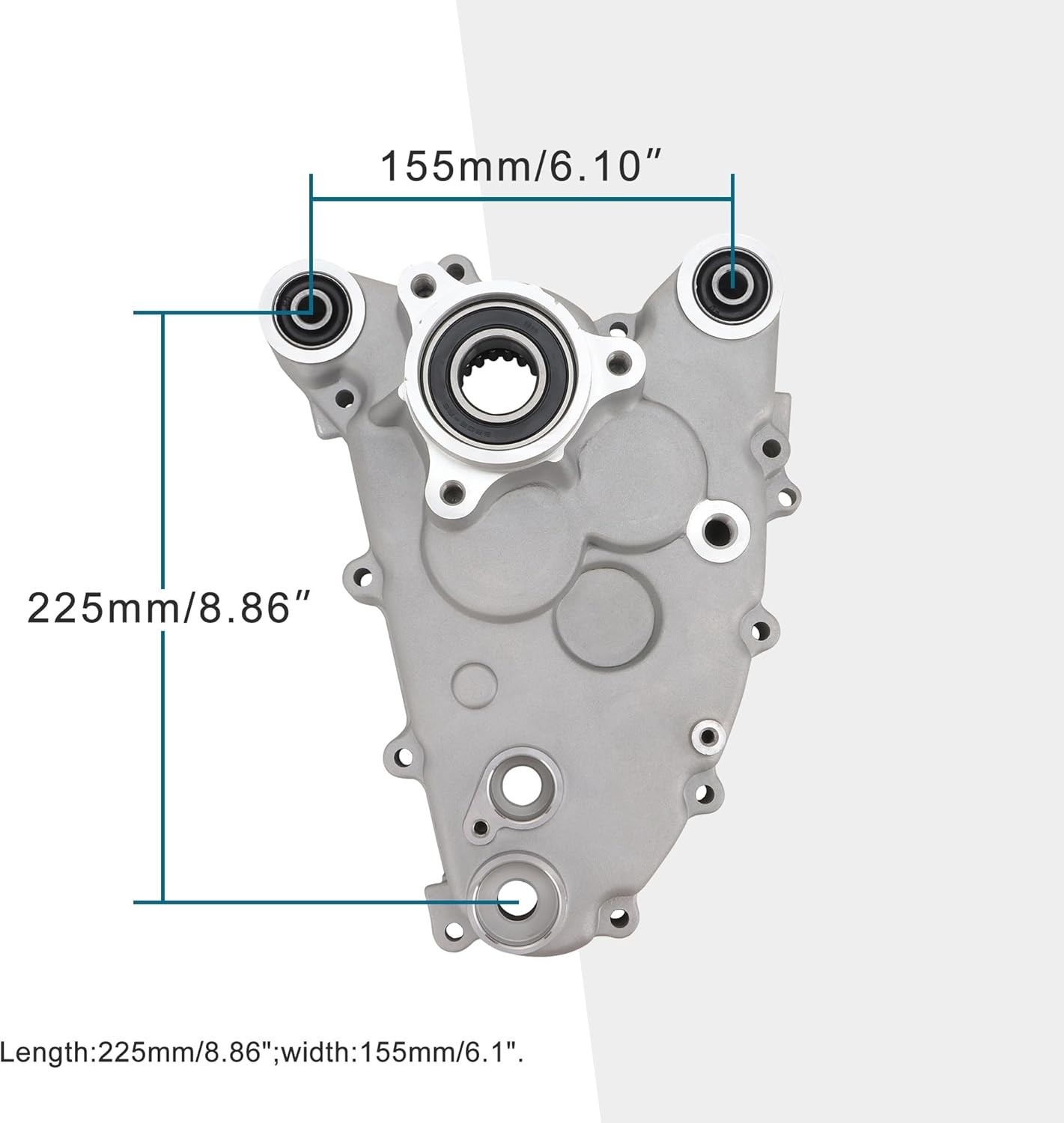 GOOFIT Cubierta de cárter de moto con junta a juego repuesto para GY6 Scoo- - Image 2