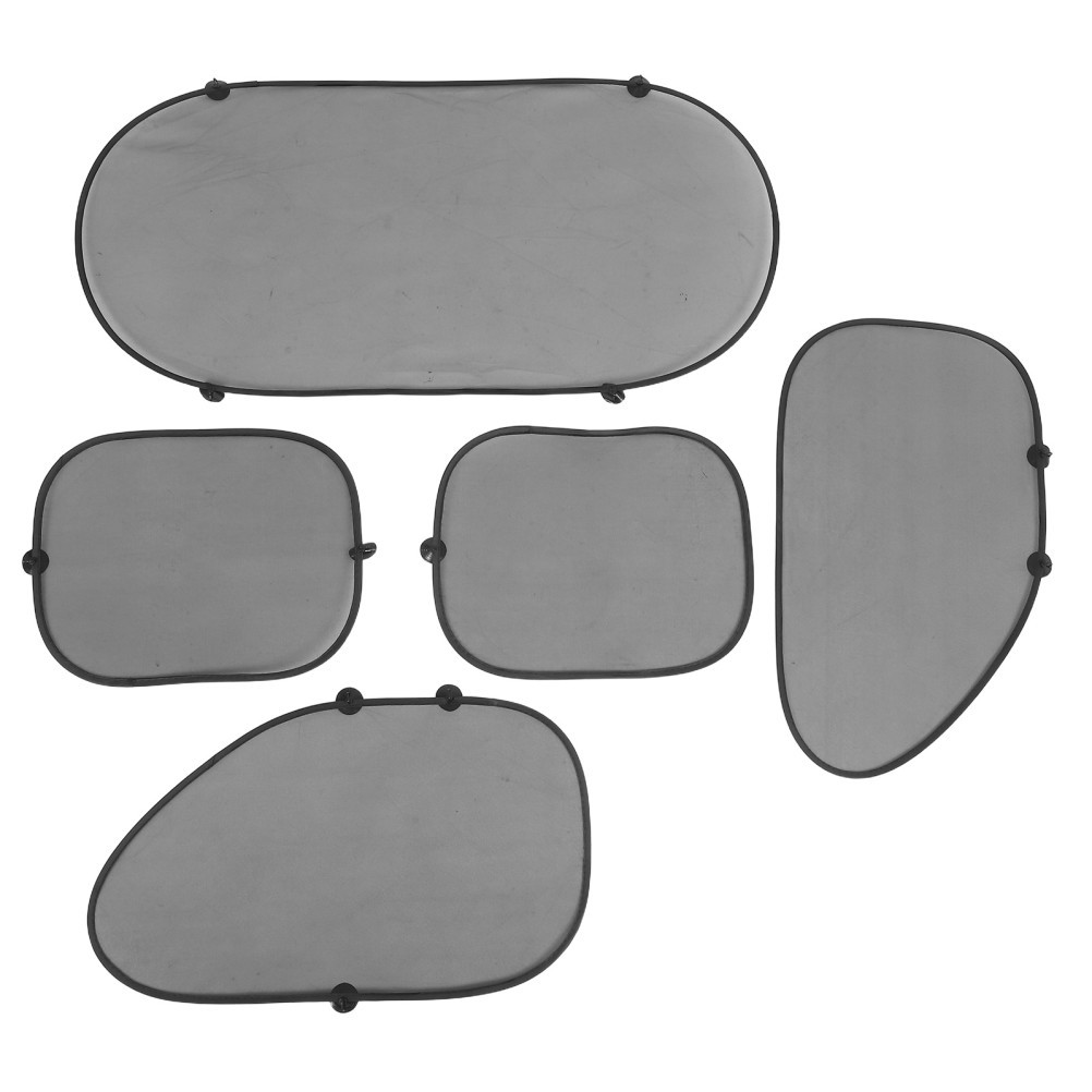 5 PIEZAS Parasol para Parabrisas de Coche Cubierta Trasera Ventana Malla Parasoles Automotrices-