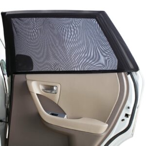 Pertallas de ventana traseras para niños de coche para bebé (paquete de dos) - elásticas y-