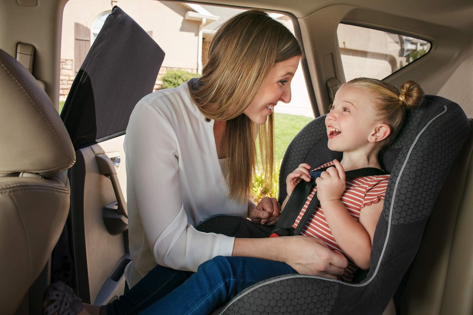 Pertallas de ventana traseras para niños de coche para bebé (paquete de dos) - elásticas y- - Image 4