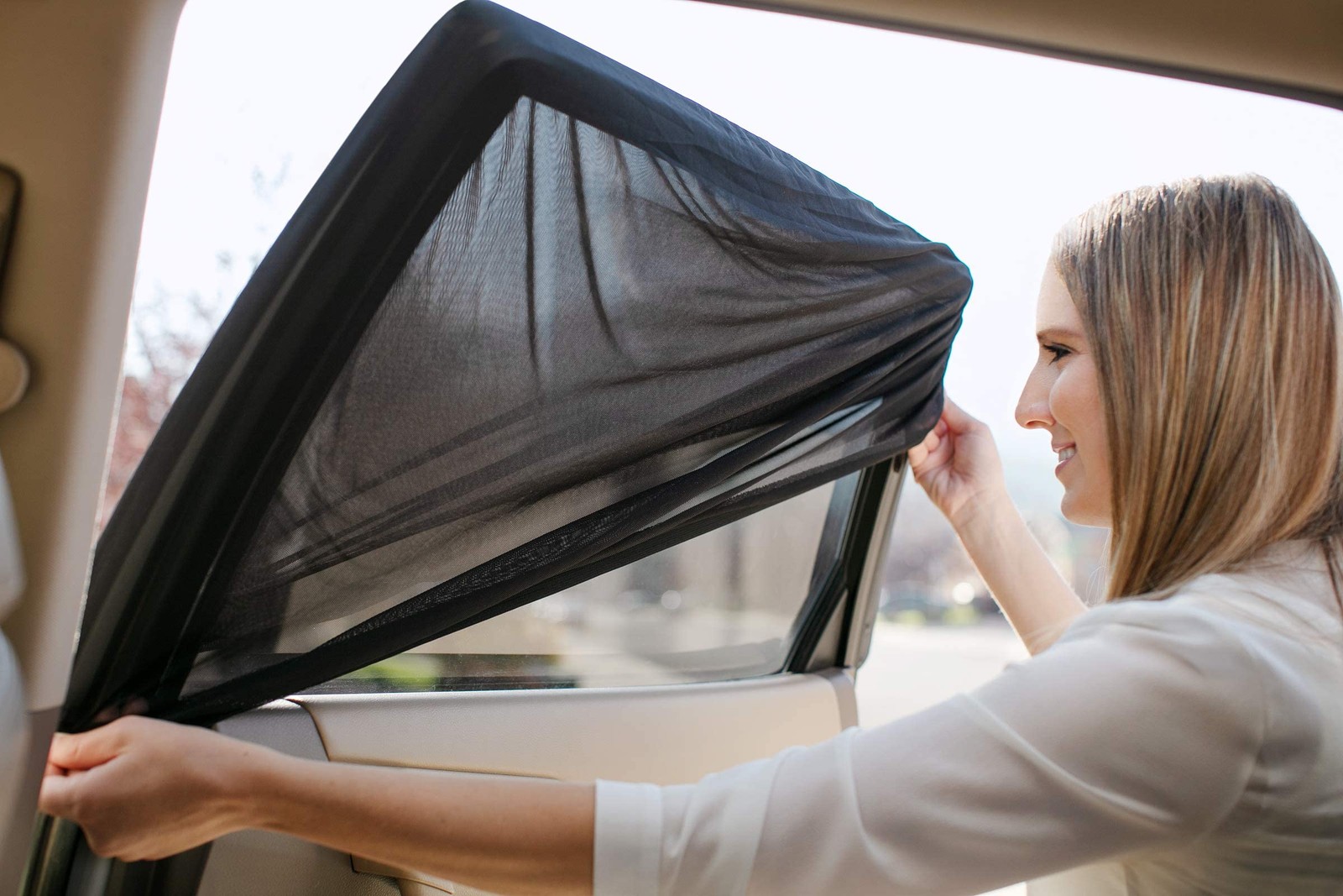 Pertallas de ventana traseras para niños de coche para bebé (paquete de dos) - elásticas y- - Image 5