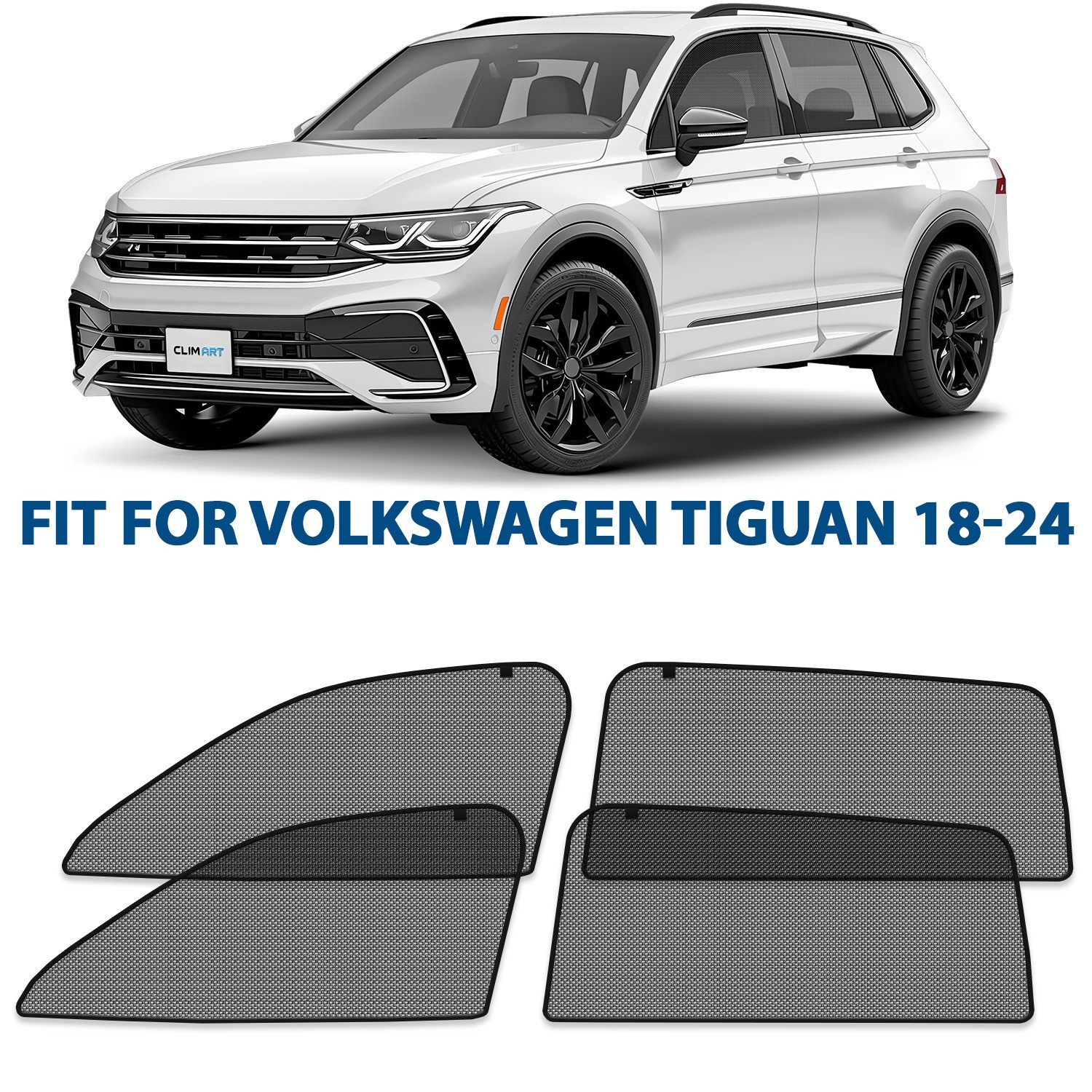 Protector de parasol de ventanas laterales para Volkswagen Tiguan 2018-2024-