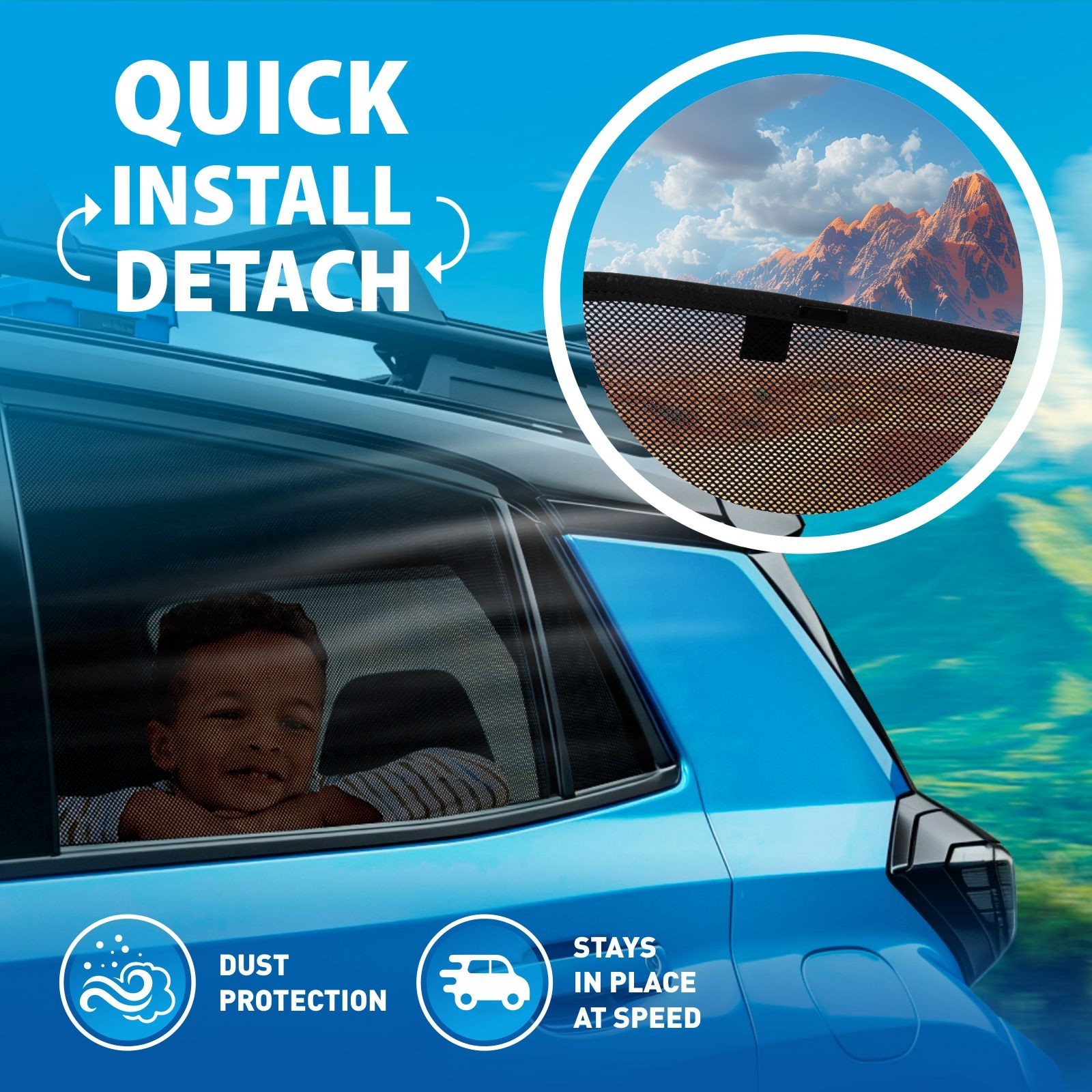 Protector de parasol de ventanas laterales para Volkswagen Tiguan 2018-2024- - Image 4