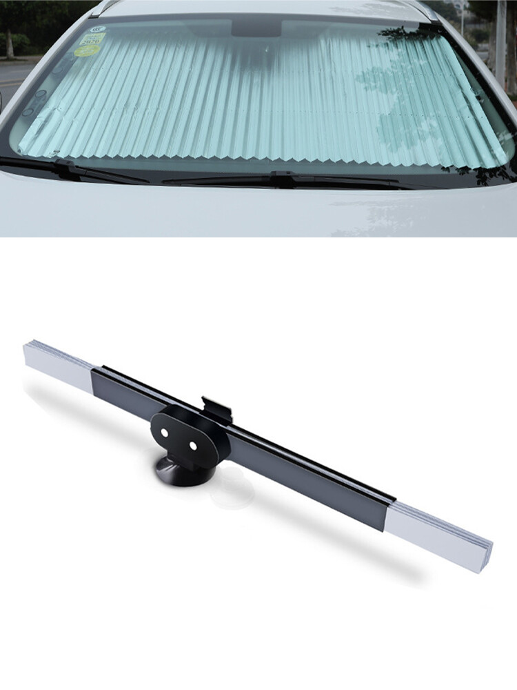 Protector Parasol Ventana Trasera Coche Retráctil Parabrisas Cortina Parasol-