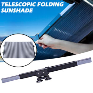 Parasol retráctil para ventana delantera/trasera de coche 1 pieza-