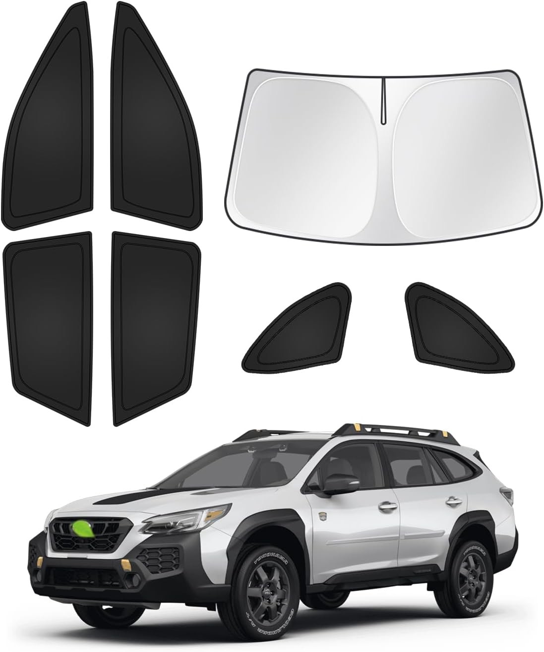 Parasoles para Subaru 2020-2025 7 piezas Outback 2020-presente, negro -