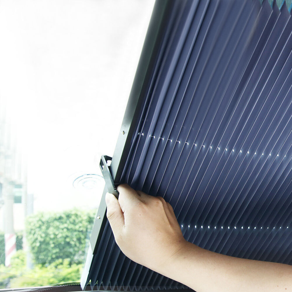 1 pieza Parasol Ventana Trasera Delantera Coche Parabrisas Cortinas Retráctiles - - Image 4