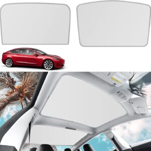 Parasoles de techo para Tesla Modelo 3, 3 (2017-2020), blanco hielo -