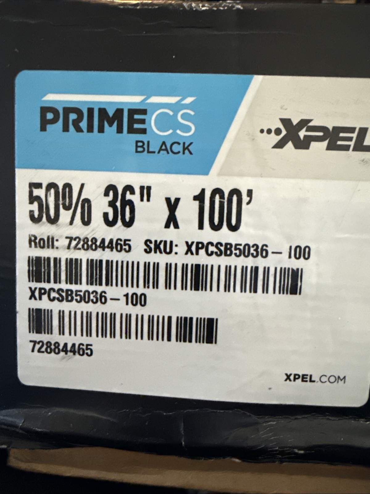 Rollo de película para ventanas automotrices XPEL PRIME CS NEGRO 50 % 36" X 100' XPCSB5036100- - Image 2