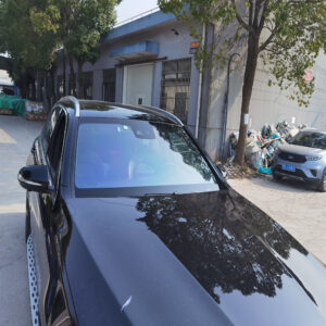 VLT80% Automotriz Camaleón Azul Rojo Ventana Tinte Película Nano Cerámica Tinte Solar-